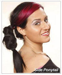 Side party ponytail